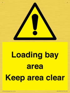 Loading bay area Keep area clear